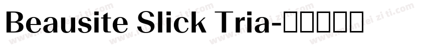 Beausite Slick Tria字体转换